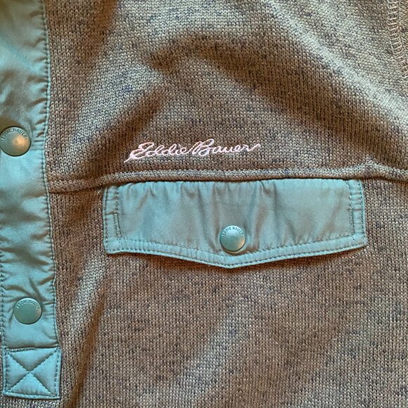 Eddie Bauer Heather Green XL Pullover - Picture 4 of 5